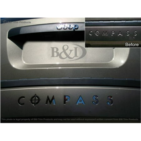 BDTrims | Bumper Plastic Letters Inserts fits 2007-2010 Compass Models