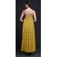 thumbnail image 3 of Bimba Robe Longue en Rayonne Imprimée Feuilles pour Femmes Chic Bohème Été Maxi Plage - Petite, 3 of 5