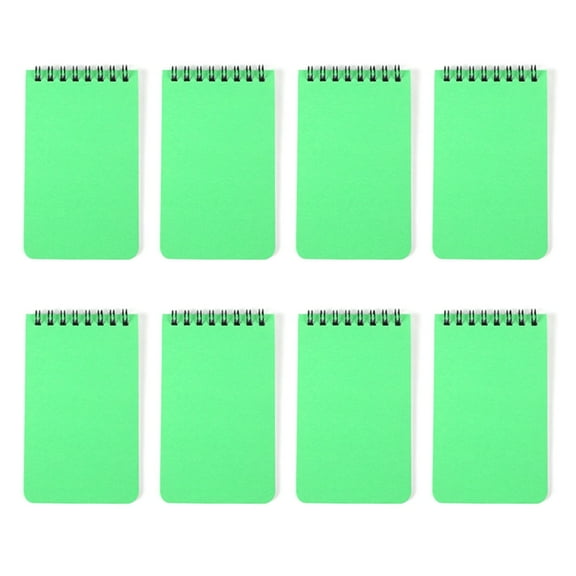 8Pieces Twin Coil Binding Notepads 80 Sheets Wide Lined Small Notepads Pocket Notebook Writing Pad for Writing 3x4.3Inch