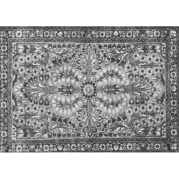 Ahgly Company Indoor Rectangle Persian Gray Traditional Area Rugs, 7' x 9'
