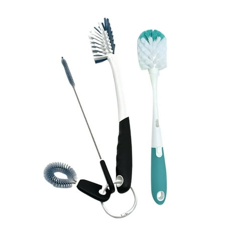 

TOYMYTOY 1 Set/4pcs Multifunctional Cup Brush Practical Feeding Bottle Brush Long Handle Cup Cleaning Brush (Blue Two-in-one Feeding Bottle Brush 3pcs Feeding Bottle Brush)