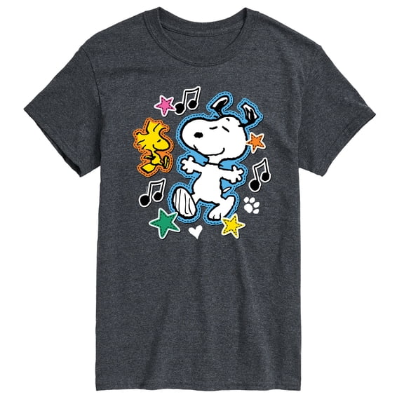 Peanuts - Snoopy Woodstock Patches Men's Short Sleeve Graphic T-Shirt