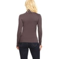 thumbnail image 4 of Moa Collection Women's Lightweight Soft Long Sleeve Solid Mock Neck Sweater Turtleneck S-3XL, 4 of 5