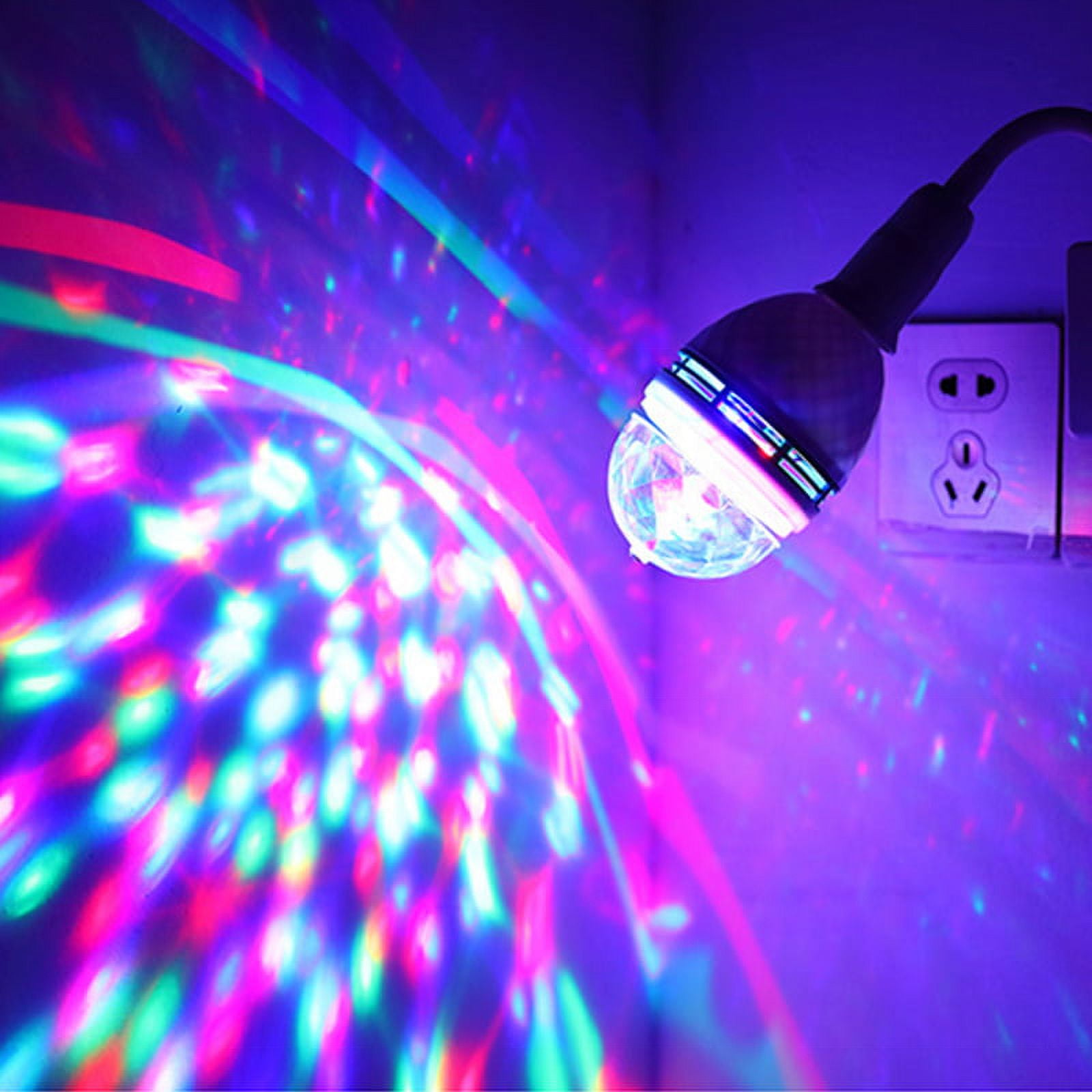 1pc B22 3W Colorful Rotating Stage RGB LED Light Bulb Strobe Party Disco DJ  Lamp