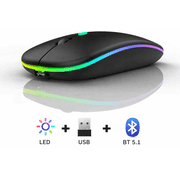 Bluetooth Rechargeable wireless Mouse for MacBook pro MacBook Air Mac Laptop Chromebook Windows Notebook MacBook HP PC DELL