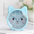 thumbnail image 5 of KAIYANG Reloj despertador para niños con bonito diseño de gato, silencioso, de cuarzo, para escritorio, mesita de noche, para niños, COLOR 4, 5 of 5