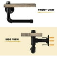 thumbnail image 2 of Bathroom Toilet Paper Holder Wood Shelf Rustic Tissue Roller Dispenser, 2 of 5