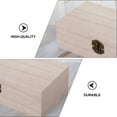 thumbnail image 3 of KAKOWELY 2Pcs Retro Storage Box Wooden Storage Box For Organizing Items Khaki, 3 of 5