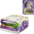 thumbnail image 2 of Unicorn Castle Signature Collection Queen Size Reversible Plush Blanket 79" x 95", 2 of 3