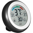 thumbnail image 1 of Digital Hygrometer, Indoor Thermometer Hygrometer Ambient Temperature Max Min Display Accurate Wall Mounted Tabletop Thermometer With Touch Screen, 1 of 5