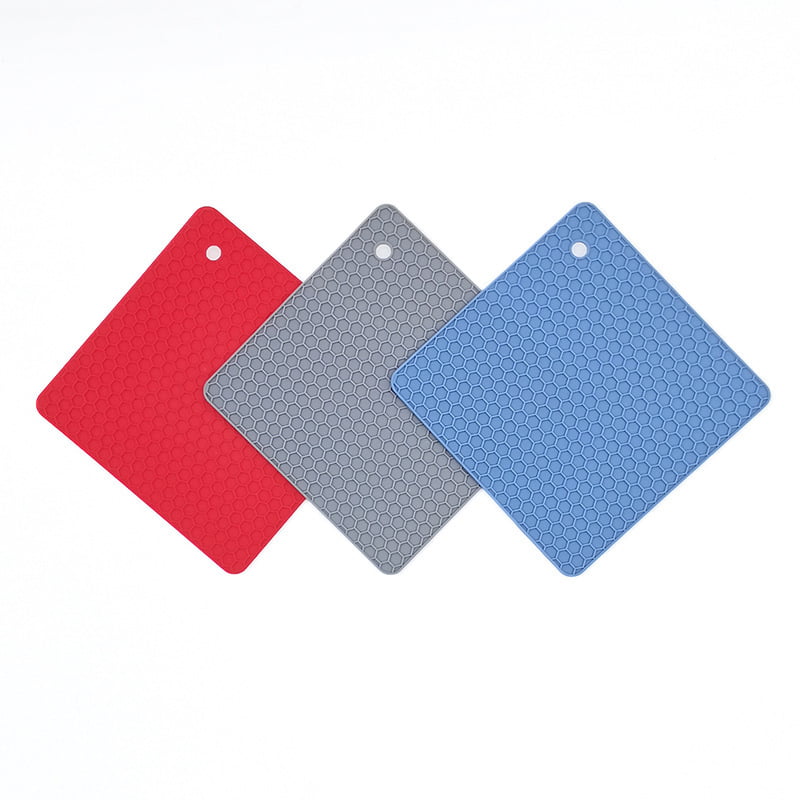 Drying Mat Our potholders Kitchen Tools is Heat Resistant to 440°F Non-Slip Durable Flexible Easy to wash and Dry and Contains 4 pcs by Q's INN. Pot Holders Silicone Trivet Mats 