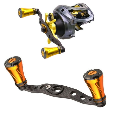 NIBOLOG Outdoor Fishing Carbon Fiber Bait Casting Reel Rocker Arm Fish Wheel Handle
