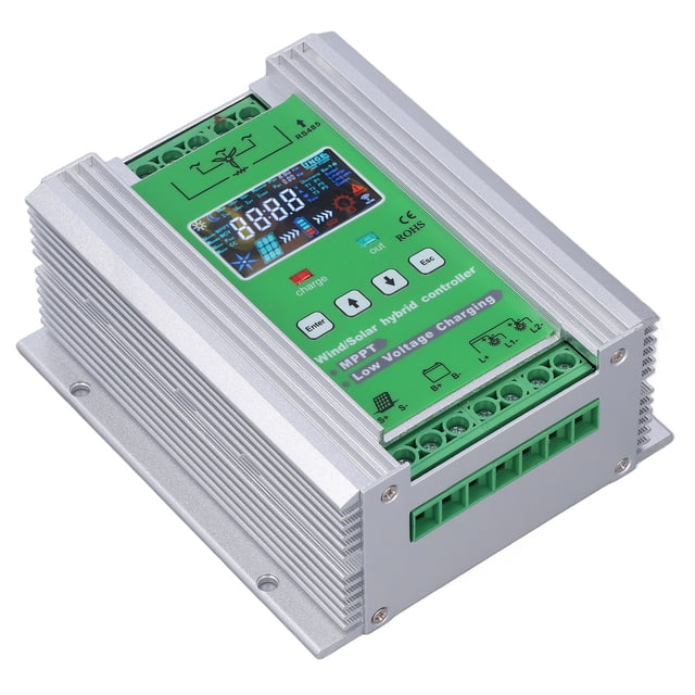 Wind Controller, 1000W Wind Solar Controller MPPT Charging High Efficiency Wind Solar, Renewable Energy Controllers