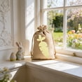 thumbnail image 5 of JeashCHAT Easter Drawstring Gift Bags, Easter Candy Bag, Easter Egg/Carrot Patterned Treat Bags, Small Gift Pouch for Easter Party Favors, 3.94" x 5.91", 5 of 6