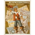 thumbnail image 3 of U.S. Lithograph Co. 19x24 Black Modern Framed Museum Art Print Titled - Al. H. Wilson's Songs in a Prince of Tatters (1903), 3 of 5