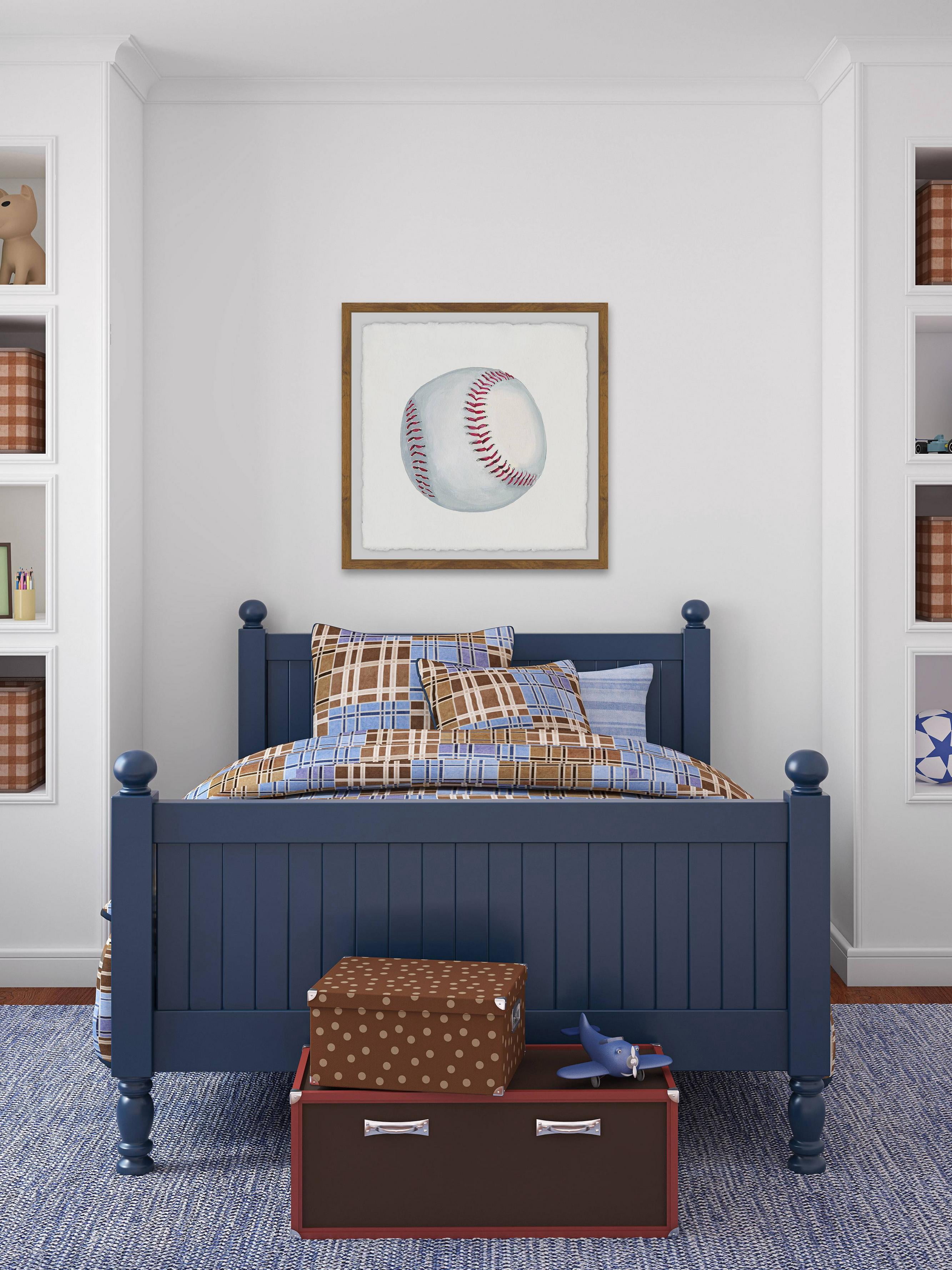Marmont Hill Let's Play Baseball Framed Wall Art