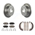 thumbnail image 1 of Transit Auto Rear Disc Coated Rotors Ceramic Pads and Parking Brake Shoes Kit for Car 2010-2013 Kia Soul KGC-103218, 1 of 11
