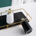 thumbnail image 3 of Soap Bottle Ceramic Simple Empty Soap Dispenser Shampoo Bottle with Plastic Pump, 3 of 10
