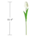 thumbnail image 3 of 30 pcs Artificial Tulips Flowers Real Touch Tulips Holland PU Bouquet Latex Flower White (white), 3 of 3
