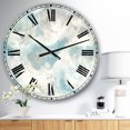 thumbnail image 2 of DesignArt Pale Blue Shade IV Large Wall Clock, 2 of 2