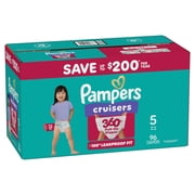 Pampers Cruisers 360 Baby Diapers Size 5, 96 Count (Select for More Options)