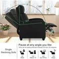 thumbnail image 5 of CL.HPAHKL Recliner Chair for Adults, Adjustable PU Leather Recliner Sofa Chair with Thick Seat Cushion Footrest and Backrest, Reclining Chair for Living Room Bedroom Home Theater Seating, Black, 5 of 7