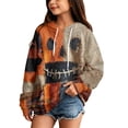 thumbnail image 4 of Grblisyd Boys Halloween Patchwork Stitch Smile Face Hoodies Kids Cute Hooded Sweatshirts Pullover Long Sleeve Tops with Kangaroo Pocket, 4 of 4