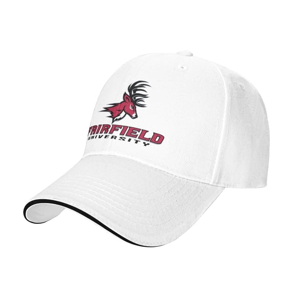 Fairfield University Casual Sandwich Baseball Cap Adjustable For Men For Women
