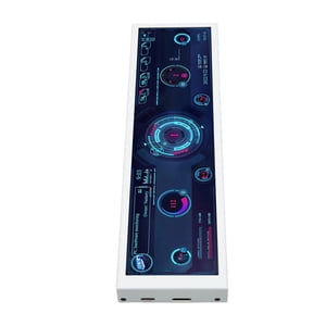 PC CPU Moniteur de données 60Hz Taux de rafraîchissement 8.8 1 cm IPS Ordinateur Temp Monitor Auto Off USB Connexion pour le bureau