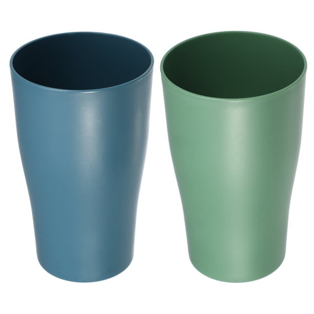 2uds Vasos de Baño Unique Bargains Vasos de Baño Azul Verde 12,5x7,7cm