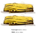 thumbnail image 2 of WRISTBIQUE Background Wall Decoration Fringe Curtain Golden 4Pcs 98X39In, 2 of 10