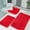 Red, variant on Non-Slip Stand Bath Mats Set,Bath Mat Non-Slip Bathroom Rug Set,Bath Mat Set,Soft Microfibre Bathroom Rug,Non-Slip & Water-Absorbent Base Bath Mat(Red 3pcs/Set)from ANMUYUM
