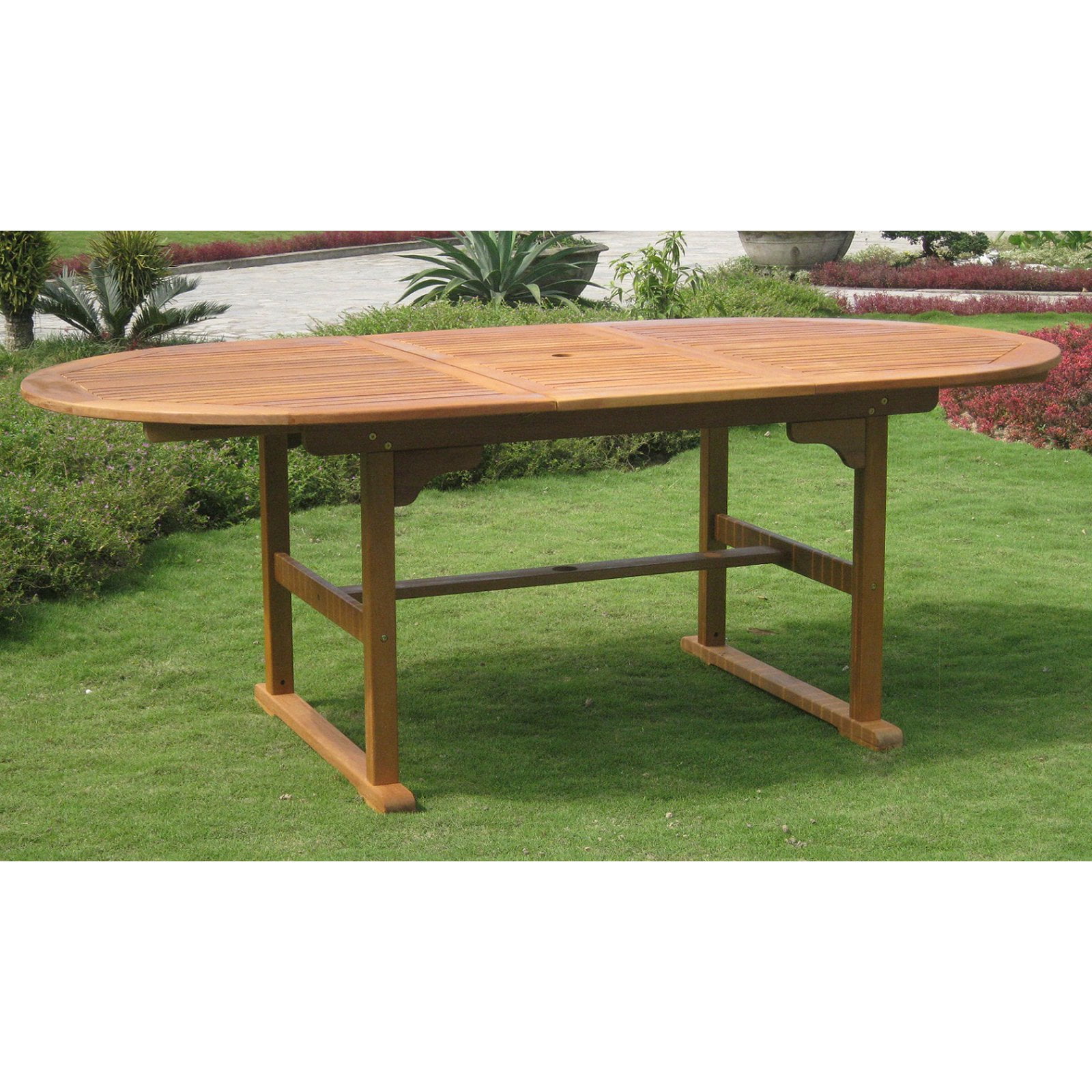International Caravan Royal Tahiti Balau 63 In Extendable Patio International Caravan Royal Tahiti Balau 63 In Extendable Patio Dining Table