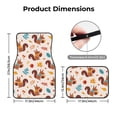 thumbnail image 2 of Salouo Forest Squirrel Nuts for 4-Piece Floor Mats, Custom Fit Car Mats All-Weather Car Foot Mats Automotive Floor Mats for Cars, Trucks, SUVs, Vehicle Floor Liner, 2 of 6