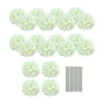 thumbnail image 2 of Props de fotos de bricolaje decorativo de flores artificiales de hortensias, cabeza de flores falsas para festival arco bouquets de pared decoración, 2 of 8
