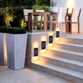 thumbnail image 4 of Outdoor Solar Powered 6 LED Wall Light Garden Security Landscape Lamps Yard Walkway Lighting, 4 of 6