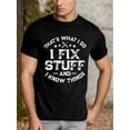 thumbnail image 1 of Men's Funny Mechanic Engineer T-Shirt - I Fix Stuff Garage Tee Shirt, 1 of 5