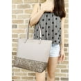 thumbnail image 5 of Kate Spade Greta Court Penny Glitter Large Top Zip Tote Cityscape Gray Glitter, 5 of 6