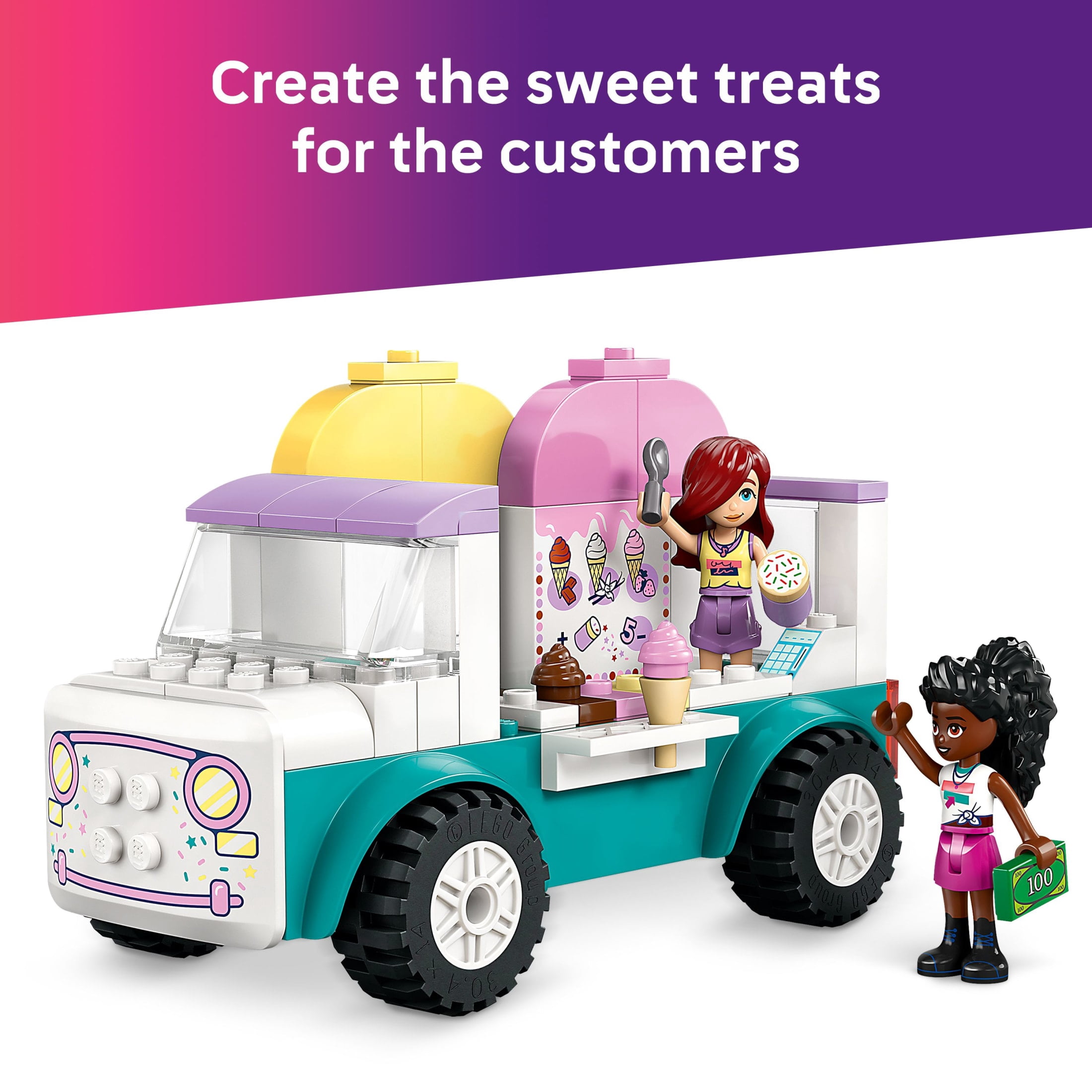 LEGO Friends Heartlake City Ice Cream Truck Toy - Building Toy