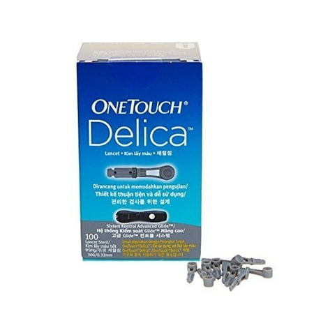 OneTouch Delica Fine 30 Gauge Lancets, 100 Count