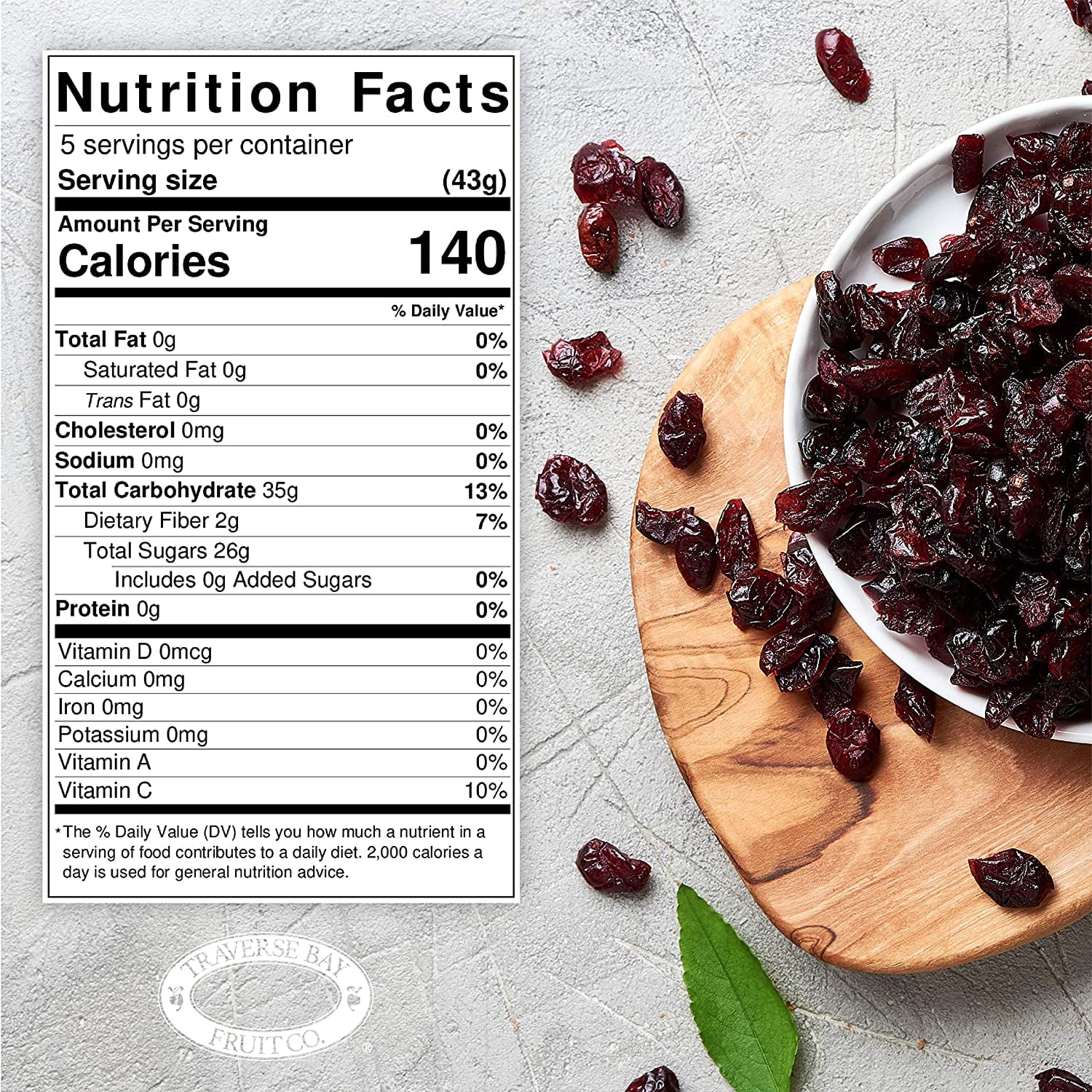 Cherry Central Traverse Bay Fruit Dried Cherries, 4 lb