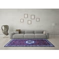 thumbnail image 3 of Ahgly Company Indoor Rectangle Persian Blue Traditional Area Rugs, 2' x 3', 3 of 4