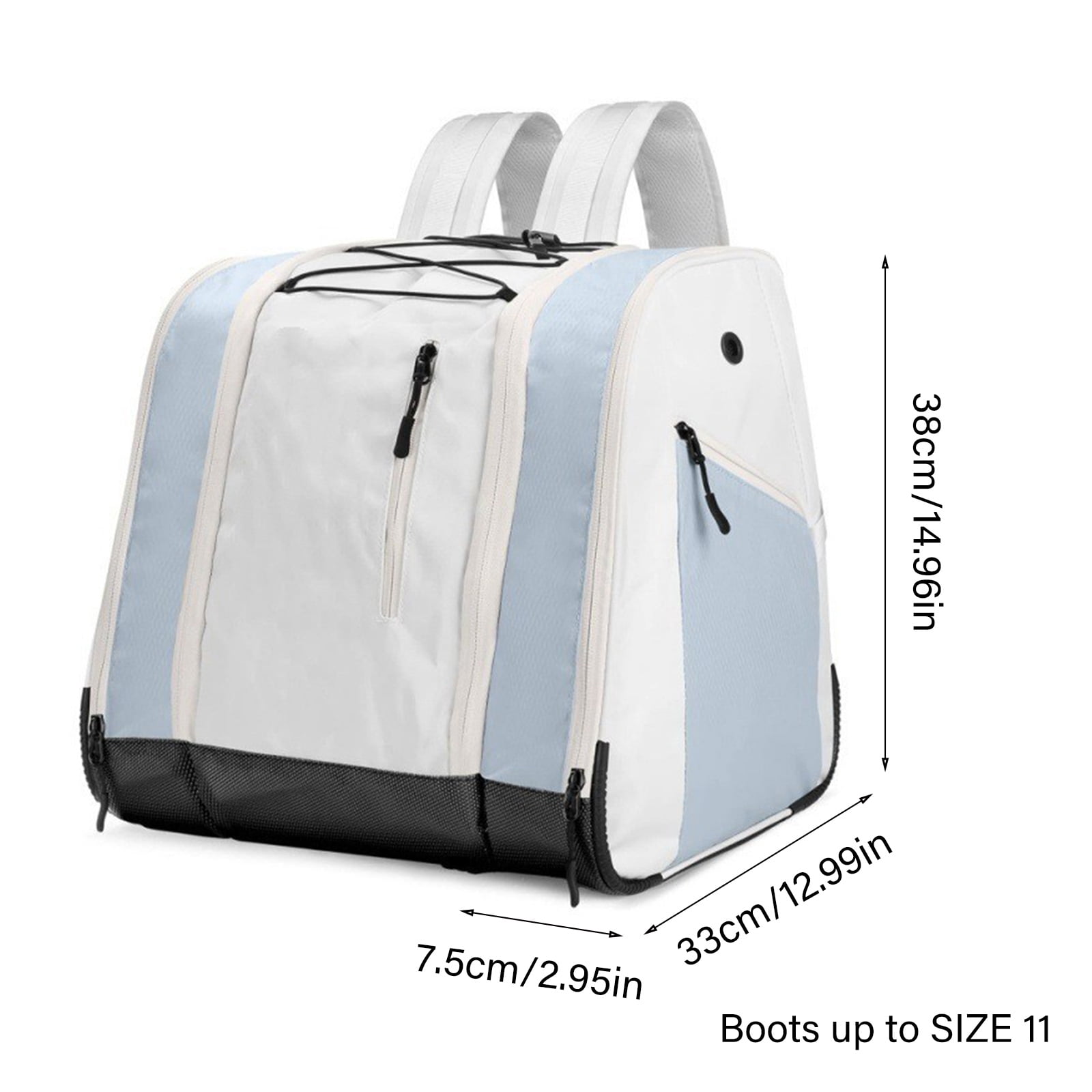 Large Capacity Water Resistant Ski Skate Shoe Bag For Outdoor Sports Enthusiasts Multiple Compartments Organiser
