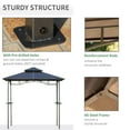 thumbnail image 3 of Outsunny 7.90 x 4.90 Barbecue Grill Gazebo Tent, UV Protection, 3 of 9