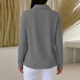 thumbnail image 6 of NominalSnug Sweatshirts for Women Long Sleeve Shirts V Neck Collared Loose Fit Pullover Tops, 6 of 8