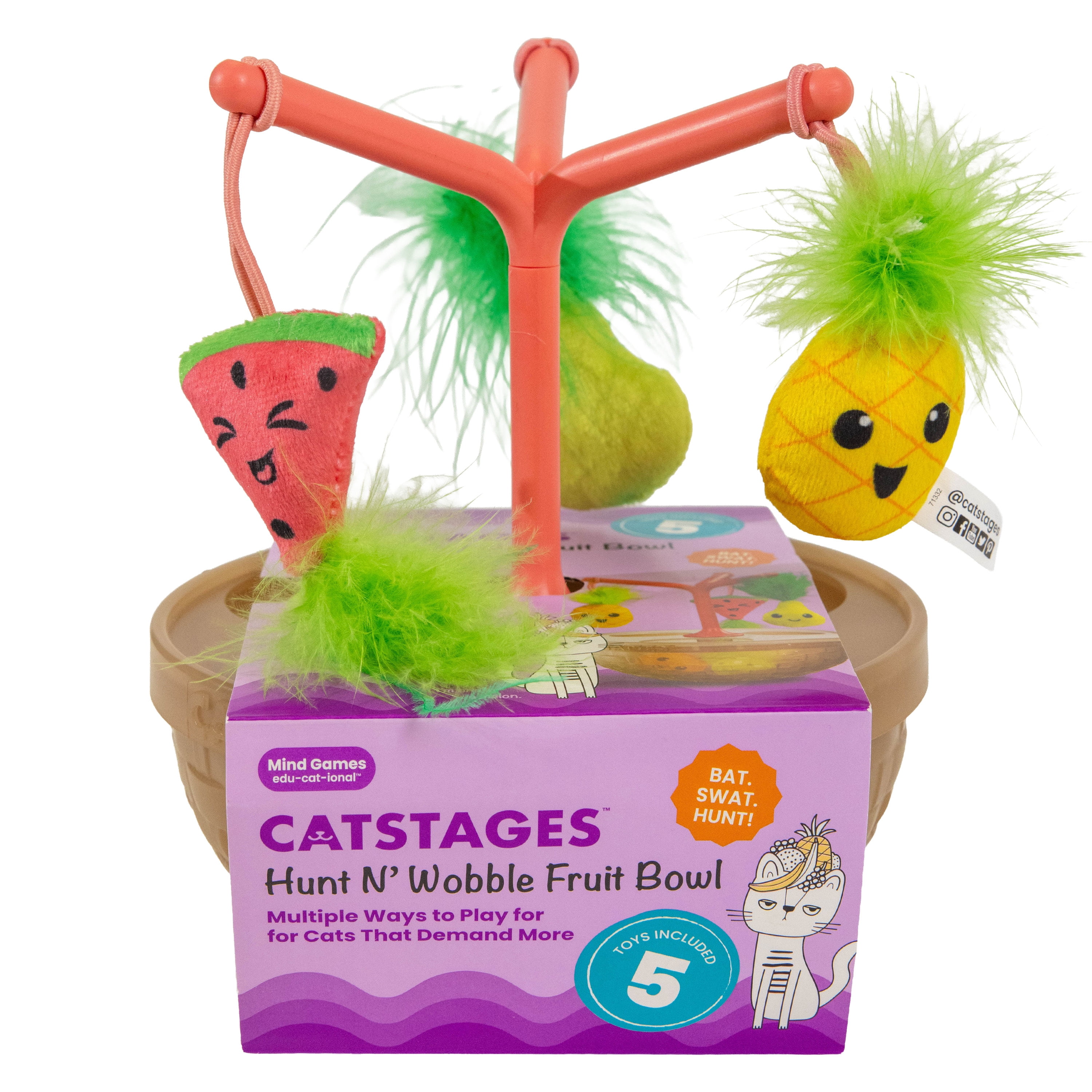 Petstages, Catstages Melon Madness Puzzle & Play, Pink