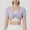 Purple, variant on Olyvenn Stylish Workout Twist Front Crop Top for Women Short Sleeve Slim Fit Athletic Yoga Shirt Breathable Gym Running Sport Shirts Light Blue S