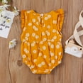 thumbnail image 4 of xiaxaixu Casual Style Sleeveless Daisy Pattern Round Neck Tie Up Romper, 4 of 7