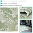 thumbnail image 5 of Sunnydaze Tropical Illusions Indoor/Outdoor Patio Area Rug in 8x11 Foot - Verdant - Weather-Resistant Polypropylene - Porch, Camping and Backyard Area Rug (8' x 10' 9"), 5 of 8