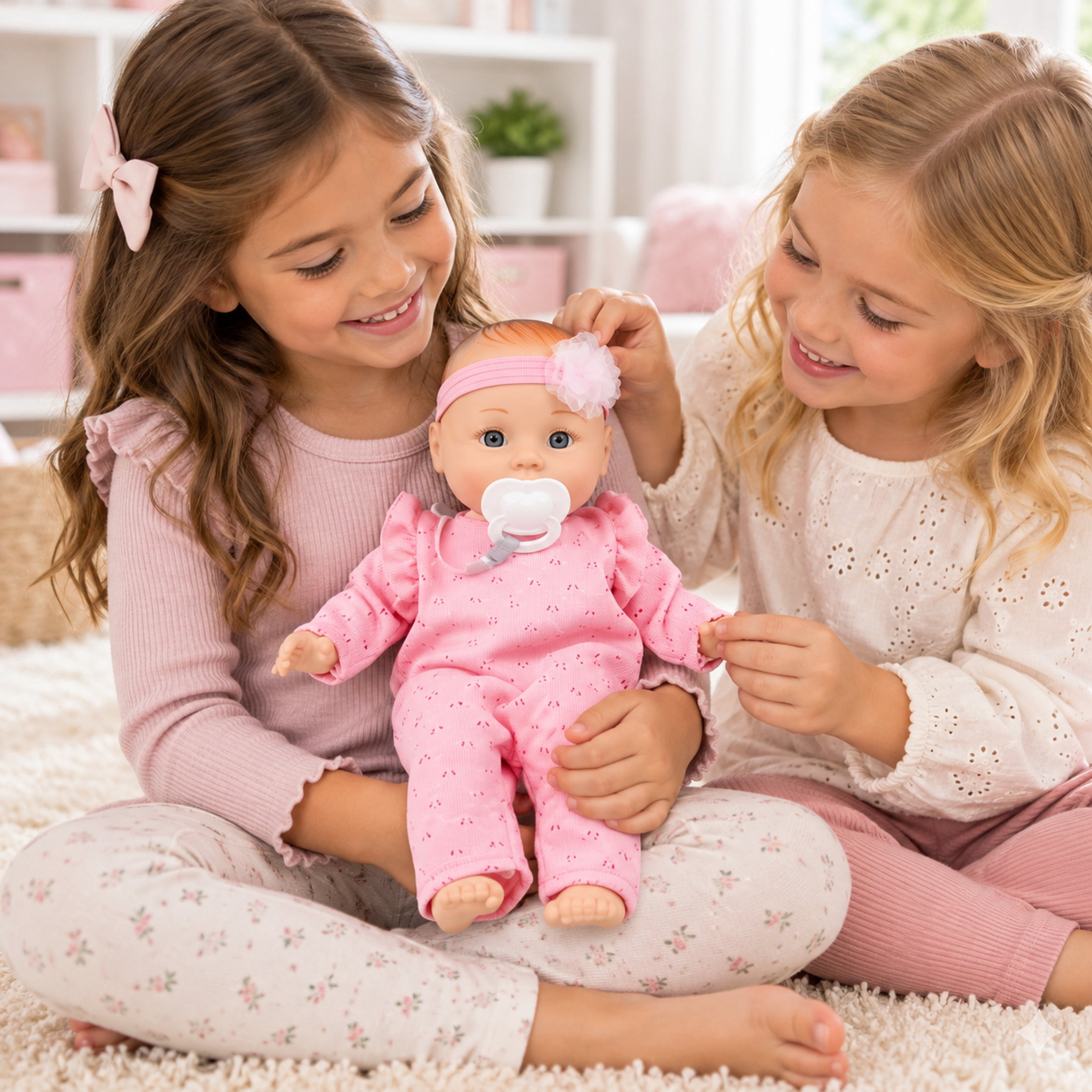 My Sweet Love My Cuddly Baby 14-Inch Soft Baby Doll with Pacifier, Pink Outfit & Removable Clothing